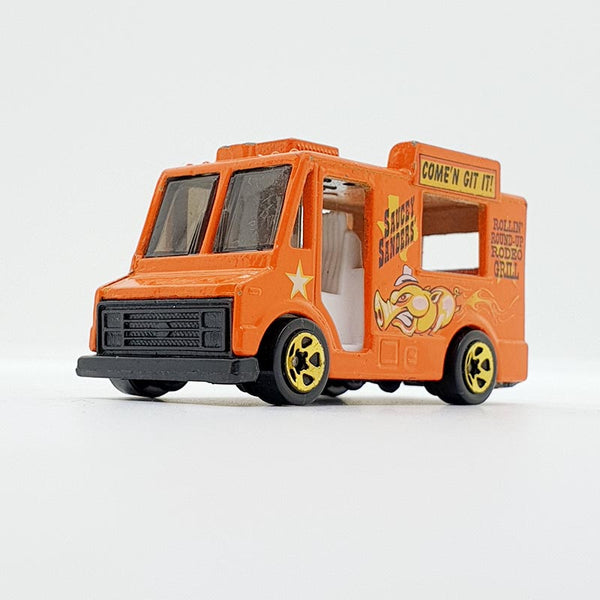 Vintage 1983 Orange Good Humor Saucey Sanders ' Hot Wheels Coche | Camión de juguete genial