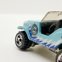 Vintage 1999 Blue Roll Patrol Jeep Cj-7 Hot Wheels Car | Jeep Toy Car