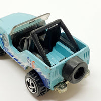 Vintage 1999 Blue Roll Patrol Jeep Cj-7 Hot Wheels Car | Jeep Toy Car