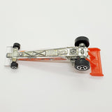 Vintage 1992 White Dragster Hot Wheels Auto | Cool Drag Toy Car Car