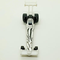 Vintage 1993 White Dragster Hot Wheels Auto | Cool Drag Toy Car Car