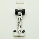 Vintage 1993 White Dragster Hot Wheels Coche | Coche de juguete de arrastre genial