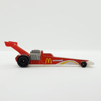 Vintage 1993 Red Dragster Hot Wheels Voiture | McDonalds Drag Toy Car