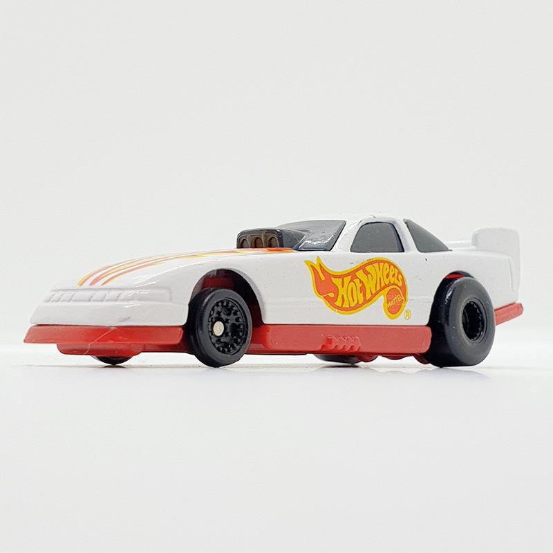 Vintage 1993 White Probe Funny Car Hot Wheels Car | Old School