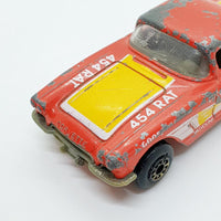 Vintage 1982 Red '62 Corvette Matchbox لعبة السيارة | سيارة كورفيت لعبة