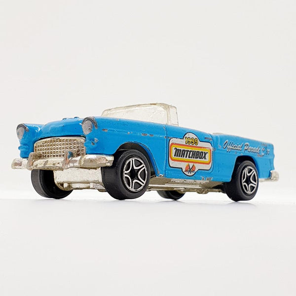 Vintage 1998 Blue '65 Chevy Bel Air Matchbox Toy de coche | Coche de la vieja escuela
