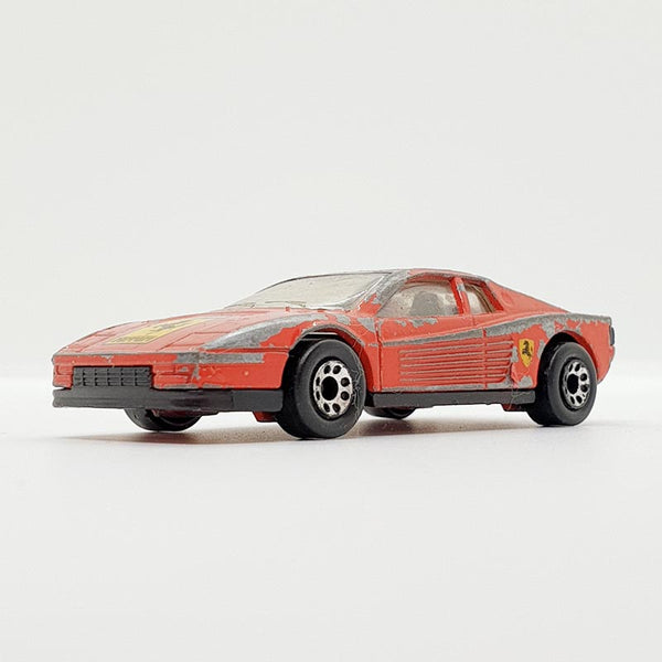 Vintage 1986 Red Ferrari Testarossa Matchbox Autospielzeug | Ferrari Toy Car