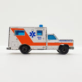 Vintage 1977 White Ambulance Matchbox Car Toy | Rare Old School Car