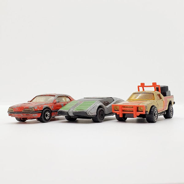 Lote vintage de 3 Matchbox Juguetes de coche | Autos de la vieja escuela