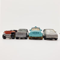 Vintage Lot of 4 Matchbox Car Toys | Cool Old School Cars