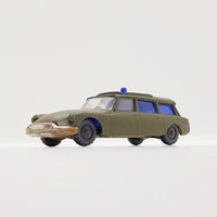 Vintage 1965 Nato Green Citroen Safari Husky Car Toy | Retro Car 