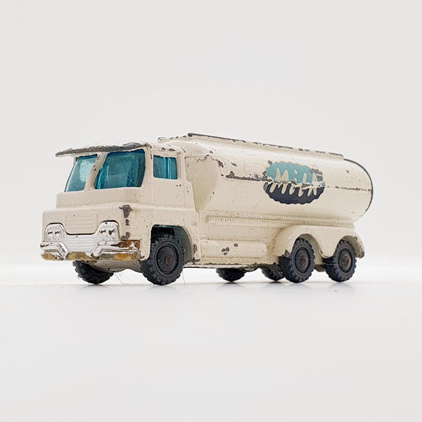 Vintage 1965 White Guy Warrior Tanker Husky Auto giocattolo | Auto della vecchia scuola