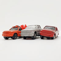 Lot vintage de 3 jouets de voiture Maisto | Camions de ramassage cool