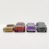 Vintage viele 4 Autospielzeuge | Spielzeugautos der alten Schule