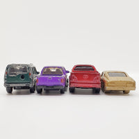 Vintage lotto di 4 giocattoli per auto | Macchine giocattolo della vecchia scuola
