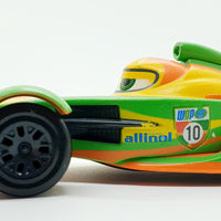 Vintage Green Francesco Bernoulli Disney Pixar -Autospielzeug | Formel -1 -Zeichen