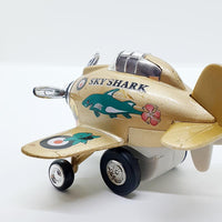Vintage Beige Sky Shark Airplane Toy | Cool Airplane Model