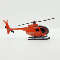 Vintage Red Rescue Helicopter Toy | Emergency Helicopter