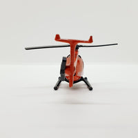 Juguete de helicóptero de rescate rojo vintage | Helicóptero de emergencia