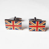 Great Britain Flag Silver Cuffe Links | Collection de mariage