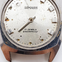 1970er Männer Simass 17 Juwelen Uhr Für Teile & Reparaturen - nicht funktionieren