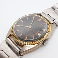 Dark Dial Relmex de Luxe montre pour les pièces et la réparation - ne fonctionne pas