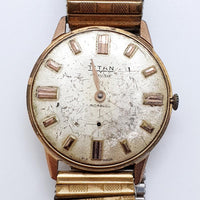 1970s Titan 17 Jewels Swiss Made Watch for Parts & Repair - NOT WORKING