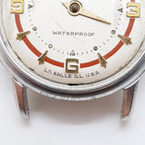1959 Westclox Lasalle Illinois USA montre pour les pièces et la réparation - ne fonctionne pas