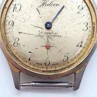 1970s Halcon 17 Jewels Swiss Watch for Parts & Repair - NOT WORKING