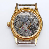 Halcon 17 Jewels degli anni '70 orologio svizzero per parti e riparazioni - Non funzionante