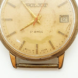 1970s Poljot 17 Jewels Made in USSR Watch for Parts & Repair - NOT WORKING