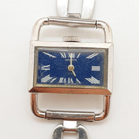 Blaues Zifferblatt Ornata Schweizer machte 17 Juwelen Uhr Für Teile & Reparaturen - nicht funktionieren