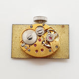 Dial azul ornata suiza hecha 17 joyas reloj Para piezas y reparación, no funciona