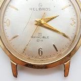 Helbros 21 Invincible New York USA Watch for Parts & Repair - NOT WORKING