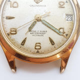 Calendrier Vito des années 1970 17 Rubis Swiss fait montre pour les pièces et la réparation - ne fonctionne pas