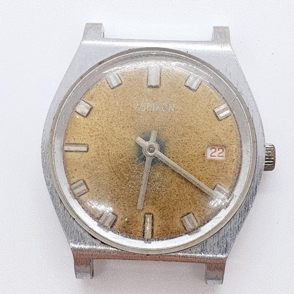1980er Jahre Asikon Mechanical Uhr Für Teile & Reparaturen - nicht funktionieren