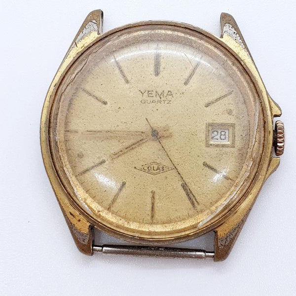 Yema Colas Quartz French Watch for Parts & Repair - لا تعمل