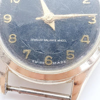 Black Dial Mercury Swiss Made Watch for Parts & Repair - NOT WORKING