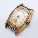 1949 Art Deco 17 Jewels Bulova A9 Watch for Parts & Repair - NOT WORKING