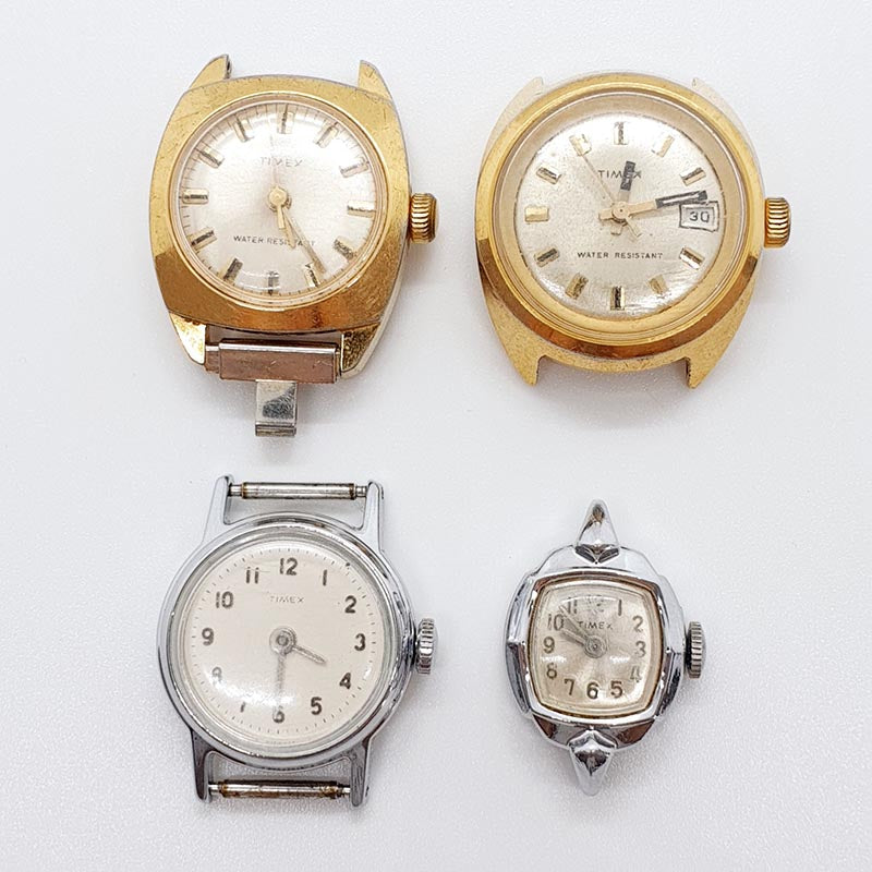 Vintage Timex Watch Lot for Parts Repair NOT WORKING