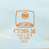Elgin 4131 CY269-3 Rechteckig Uhr Kristall für Teile & Reparaturen