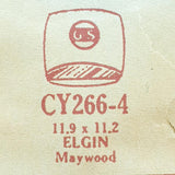 Elgin Maywood Cy266-4 Watch Crystal للأجزاء والإصلاح