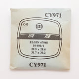 Elgin 67048 Cy971 Watch Crystal for parts & eplay