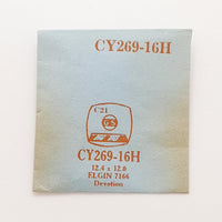Elgin 7166 CY269-16H reloj Cristal para piezas y reparación
