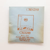 Elgin 4632-7601-9523 CMS289 Uhr Kristall für Teile & Reparaturen