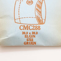 Elgin 5722 CMC288 Crystal di orologio per parti e riparazioni