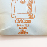 Elgin 5722 CMC288 Watch Crystal للأجزاء والإصلاح