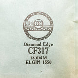 Elgin 1550 CF317 Crystal di orologio per parti e riparazioni