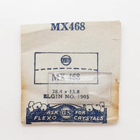 Elgin 1905 MX 468 Uhr Kristall für Teile & Reparaturen