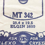Elgin 3850 MT 342 montre Cristal pour les pièces et réparation